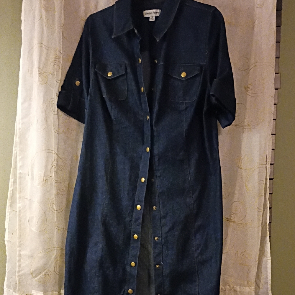 Shelby & Palmer Navy Denim Dress